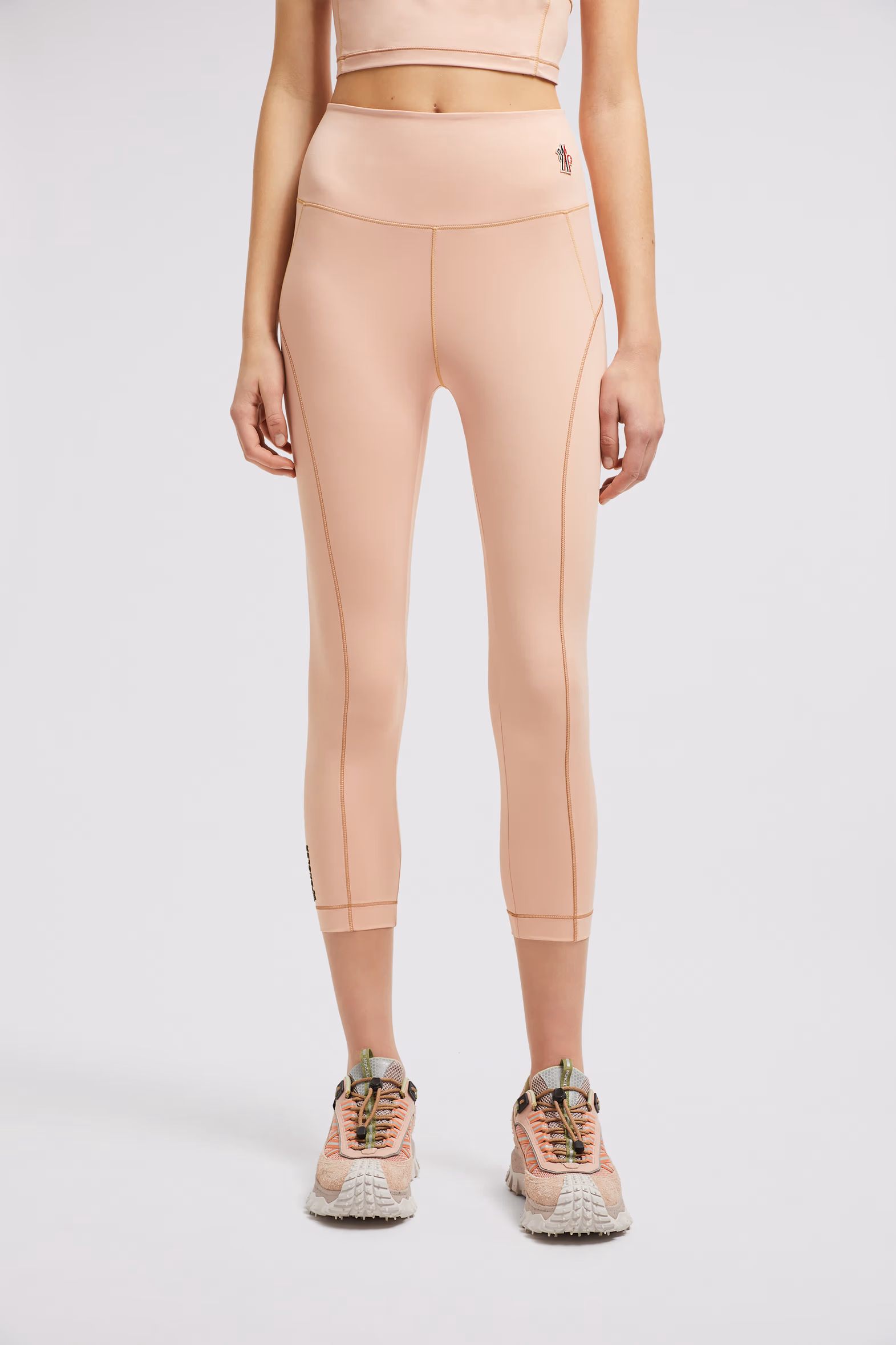Logo Leggings Women Pink Moncler 3